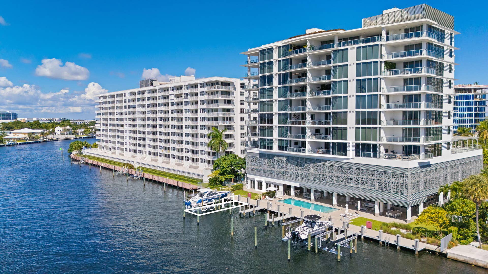 435 Bayshore Drive, #302, Fort Lauderdale, FL 33304 Adagio outlined dock