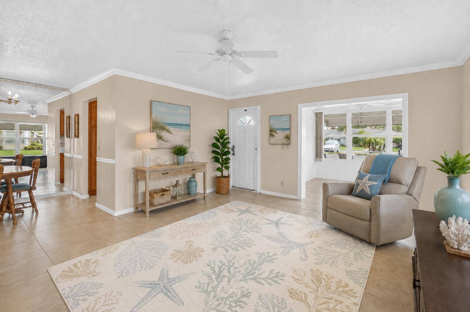 *Virtually Staged Decor- Living Rm