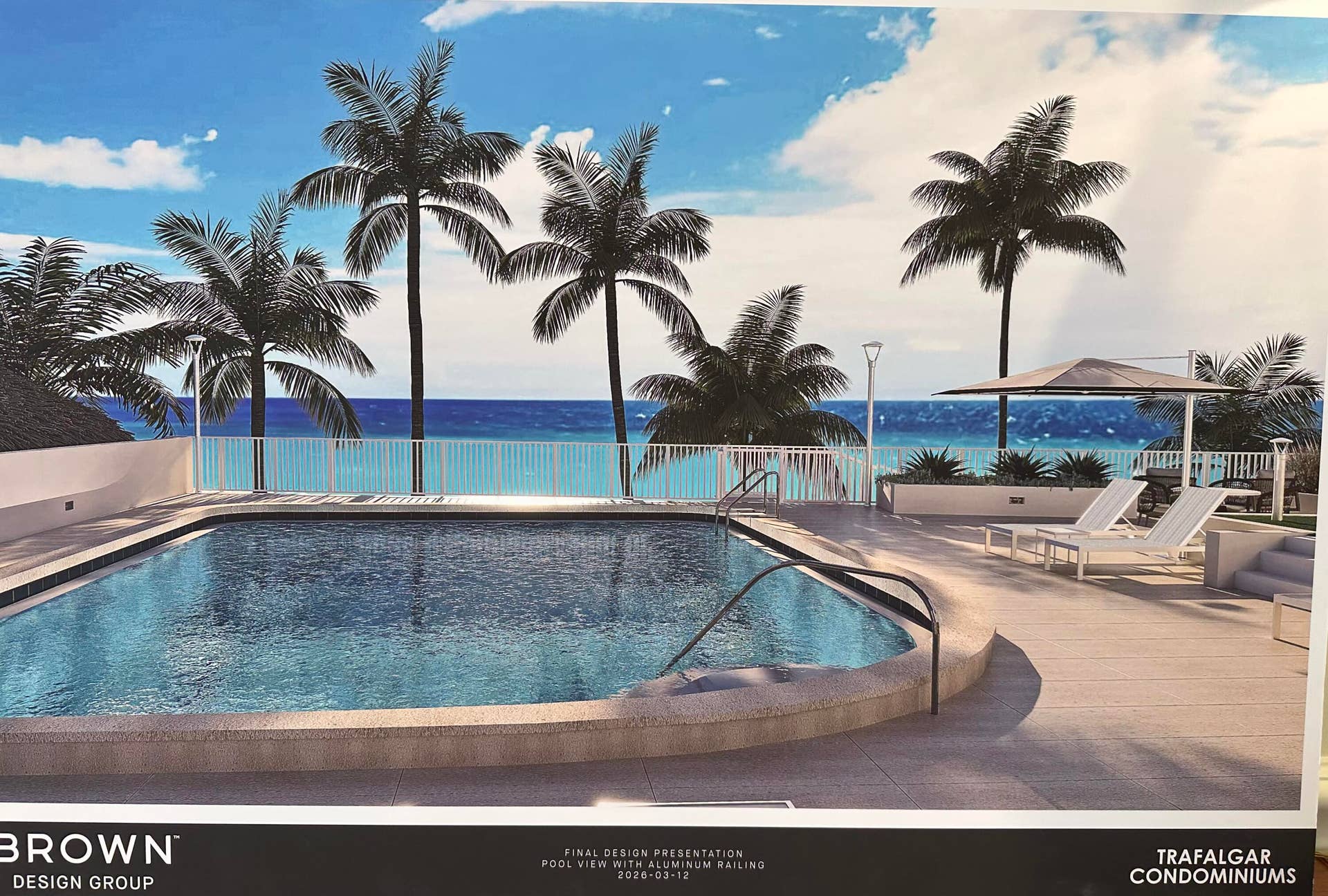 2917 S Ocean Boulevard, #304, Highland Beach, Highland Beach, FL 33487 Proposed rendering of pool area
