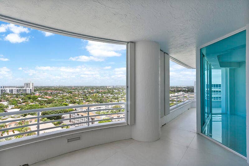 1700 S Ocean Boulevard, #15c, Lauderdale By The Sea, FL 33062 Balcony off 2nd & 3rd Bedrooms