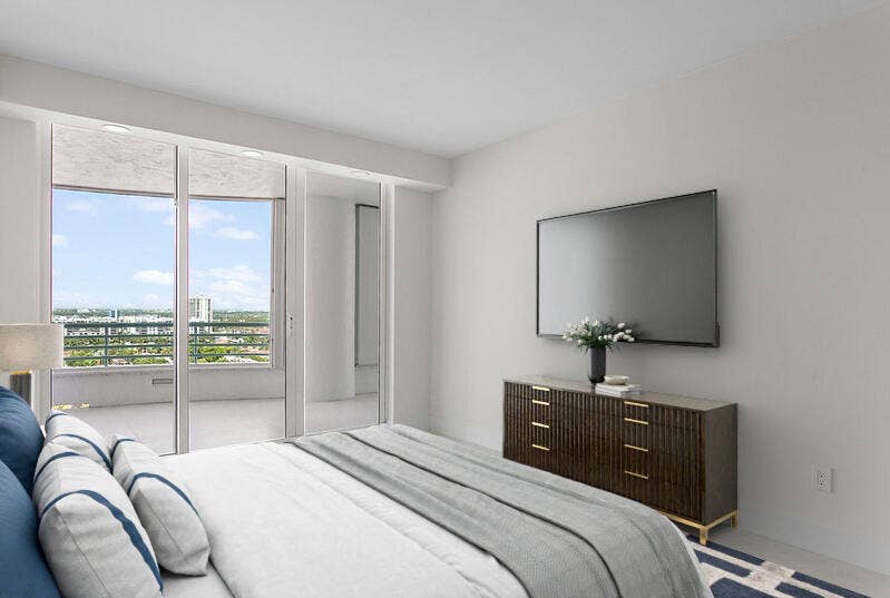 1700 S Ocean Boulevard, #15c, Lauderdale By The Sea, FL 33062 2nd Bedroom Virtually Staged