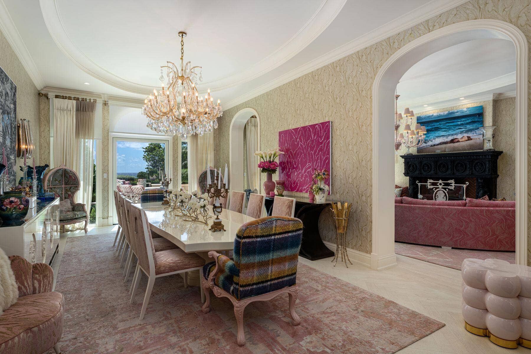 1131 Hillsboro Mile, Hillsboro Beach, FL 33062 Formal Dining Room with ocean views