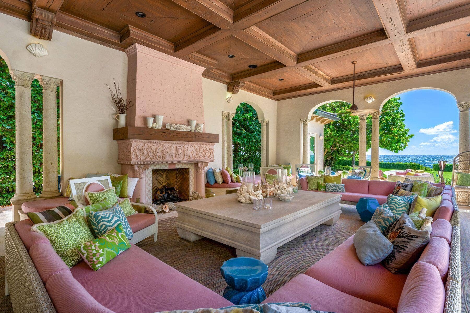 1131 Hillsboro Mile, Hillsboro Beach, FL 33062 Patio is great for all occasions also a fire place.