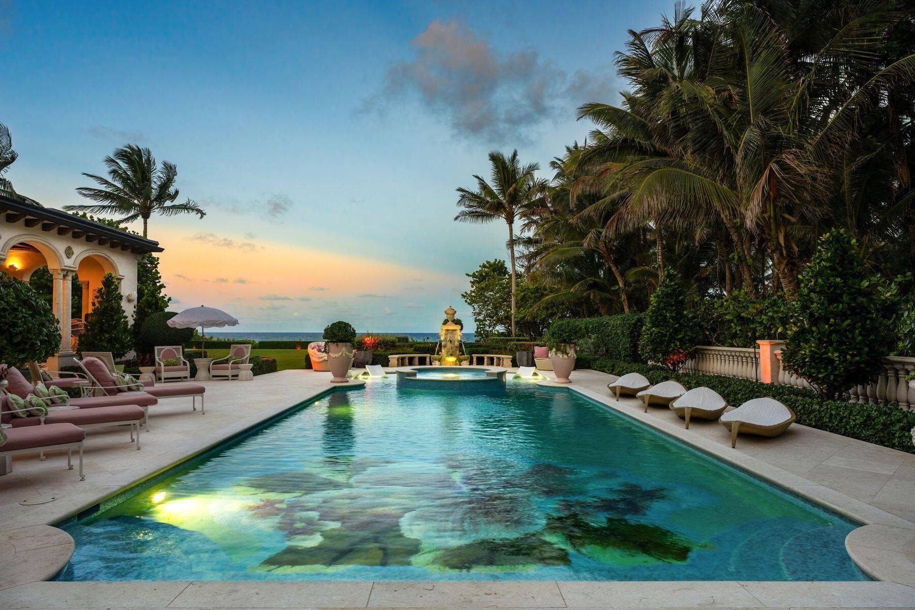 1131 Hillsboro Mile, Hillsboro Beach, FL 33062 This pool is one of a kind various colors to switch to.