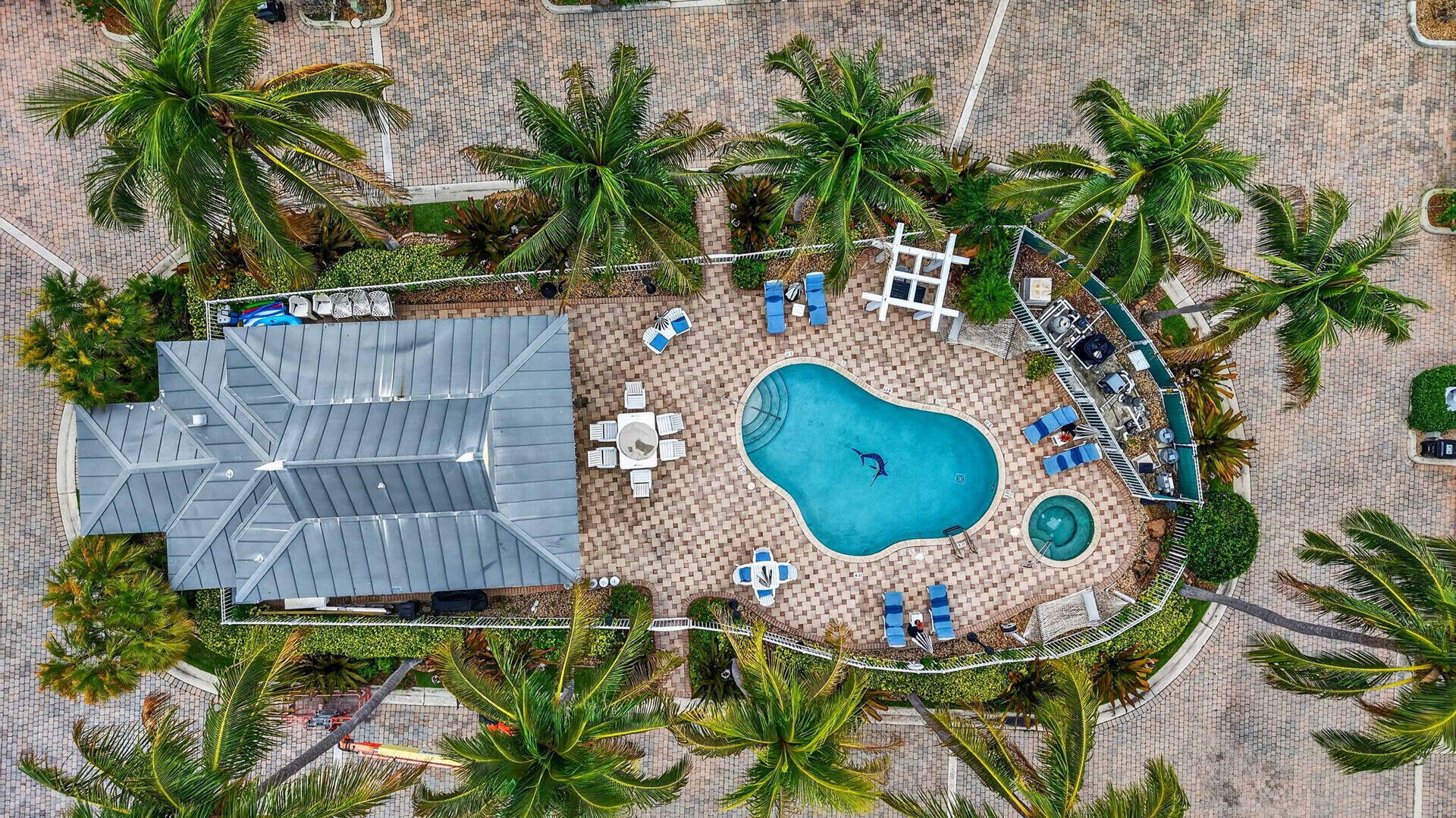 2860 Marina Circle, Lighthouse Point, FL 33064 Aeriel View of Pool