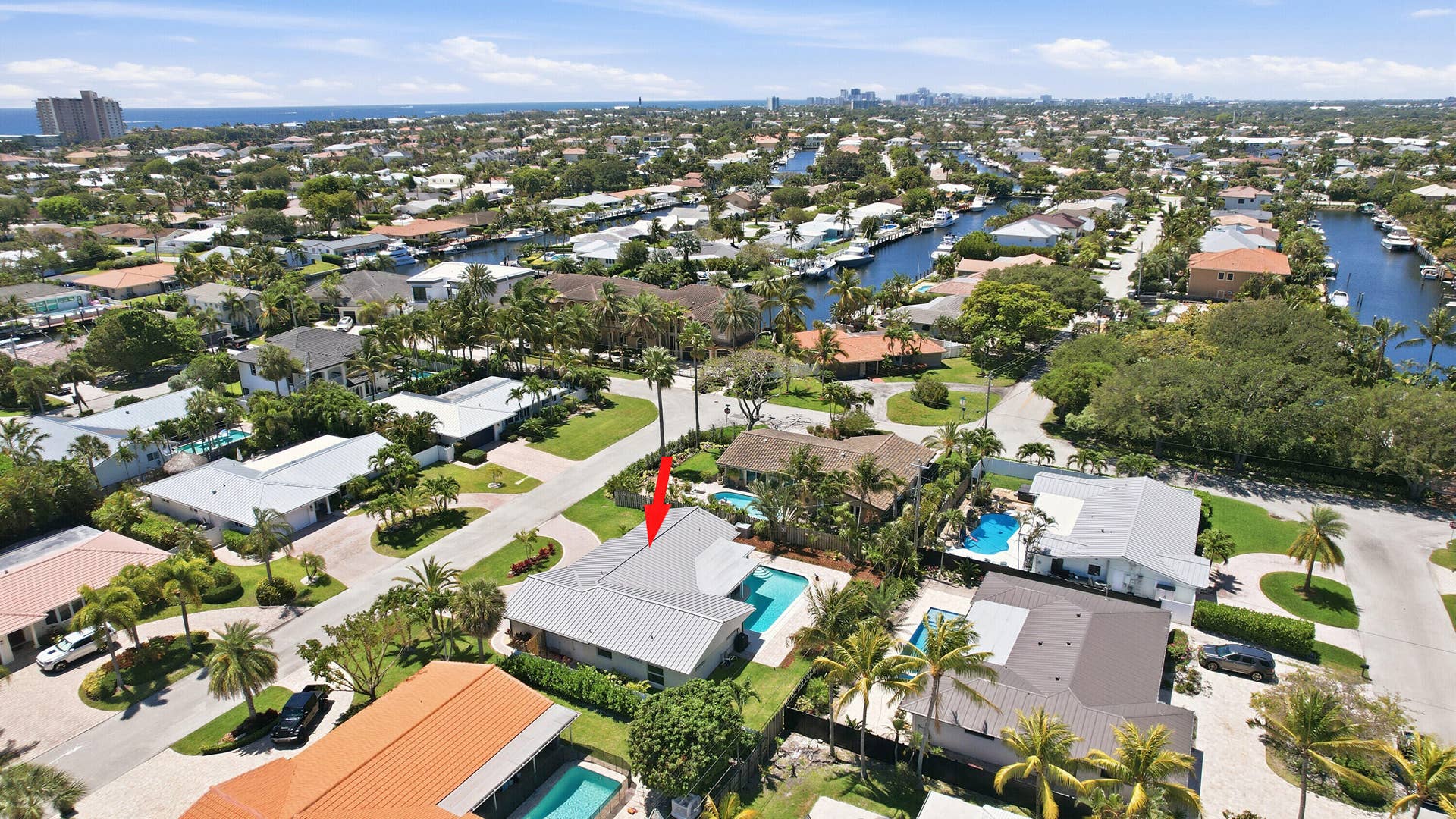 4111 NE 26th Terrace, Lighthouse Point, FL 33064 Aerial