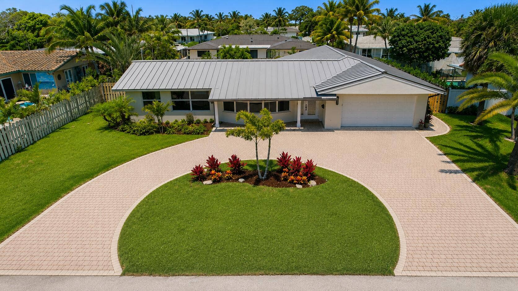 4111 NE 26th Terrace, Lighthouse Point, FL 33064 Front Aerial
