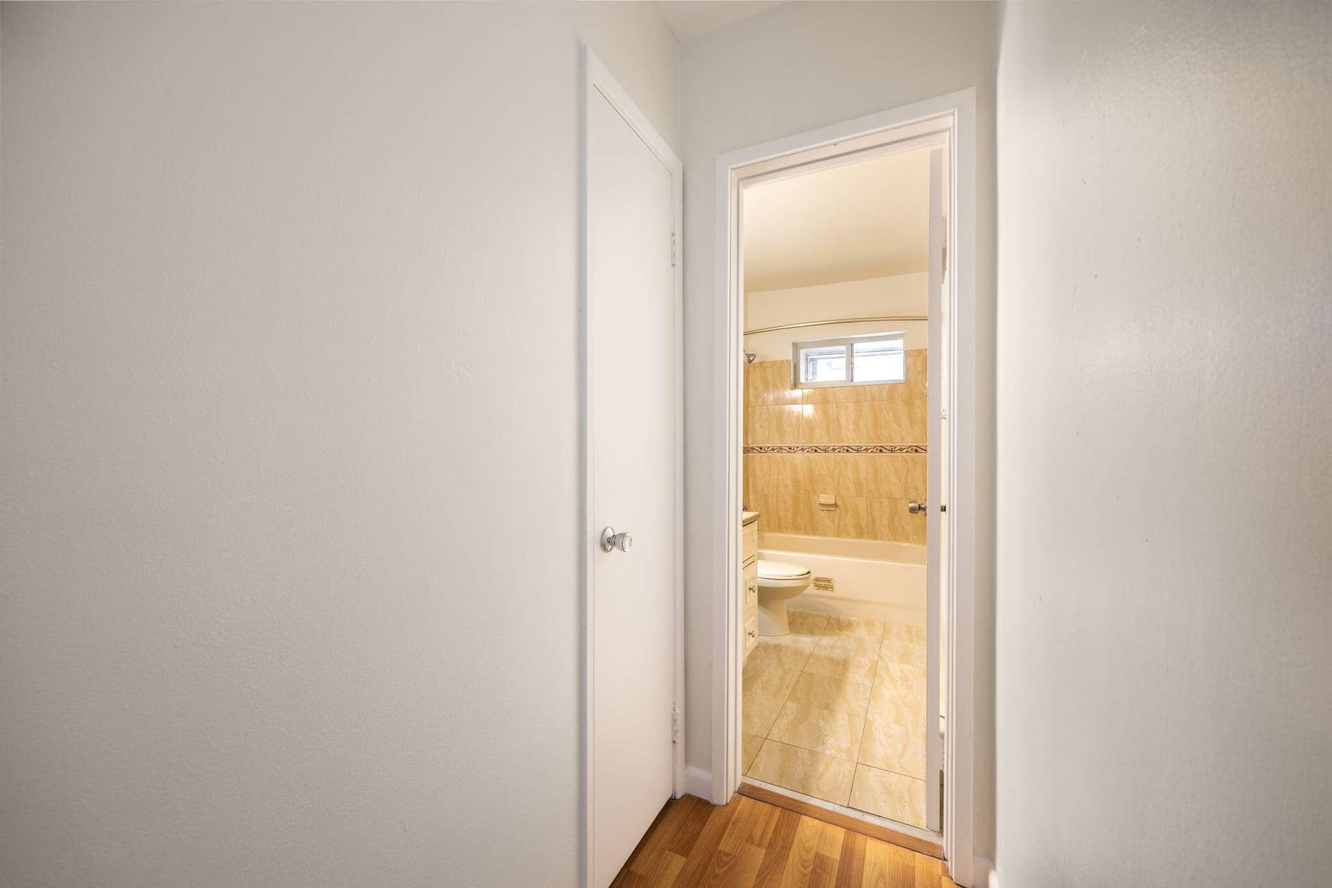 1510 SE 15th Street, #302, Fort Lauderdale, FL 33316 Hallway view to bathroom and linen closet