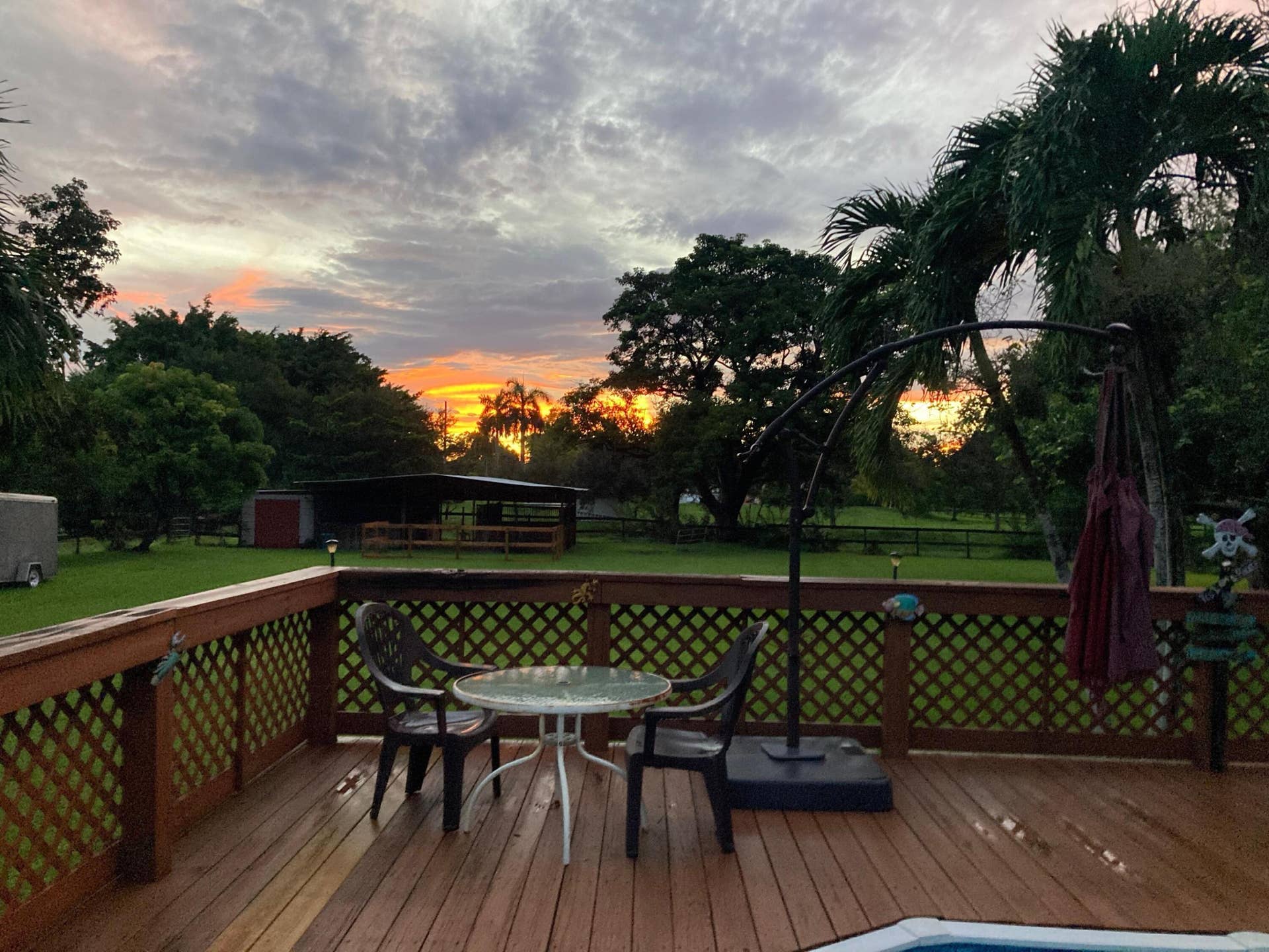 Back Porch Sunset