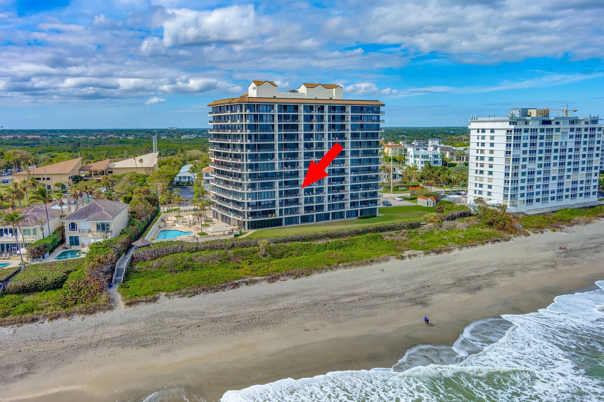 800 Ocean Drive, #404, Juno Beach, FL 33408 Aerial West