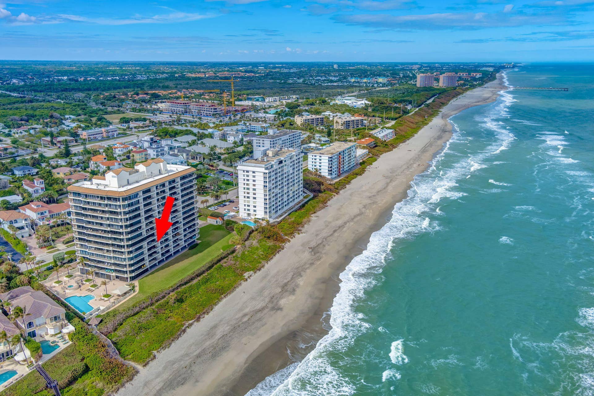 800 Ocean Drive, #404, Juno Beach, FL 33408 Aerial West