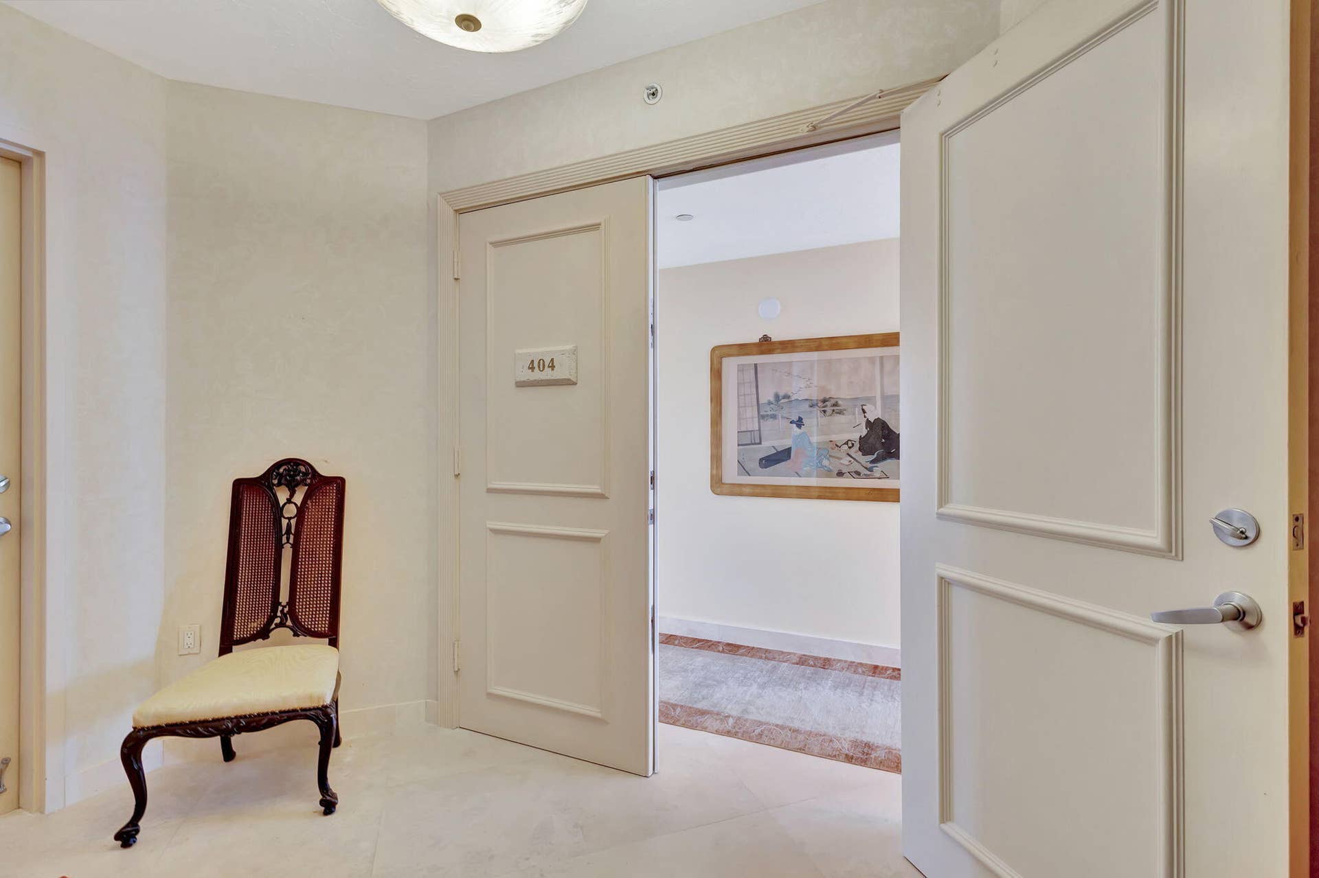 800 Ocean Drive, #404, Juno Beach, FL 33408 Private Elevator Entry Foyer
