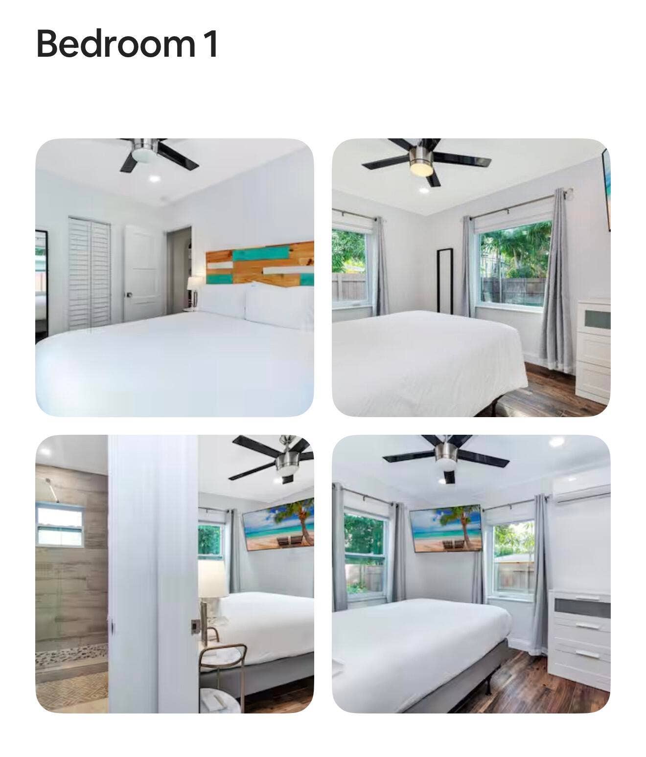 2 bedrooms shown in main home