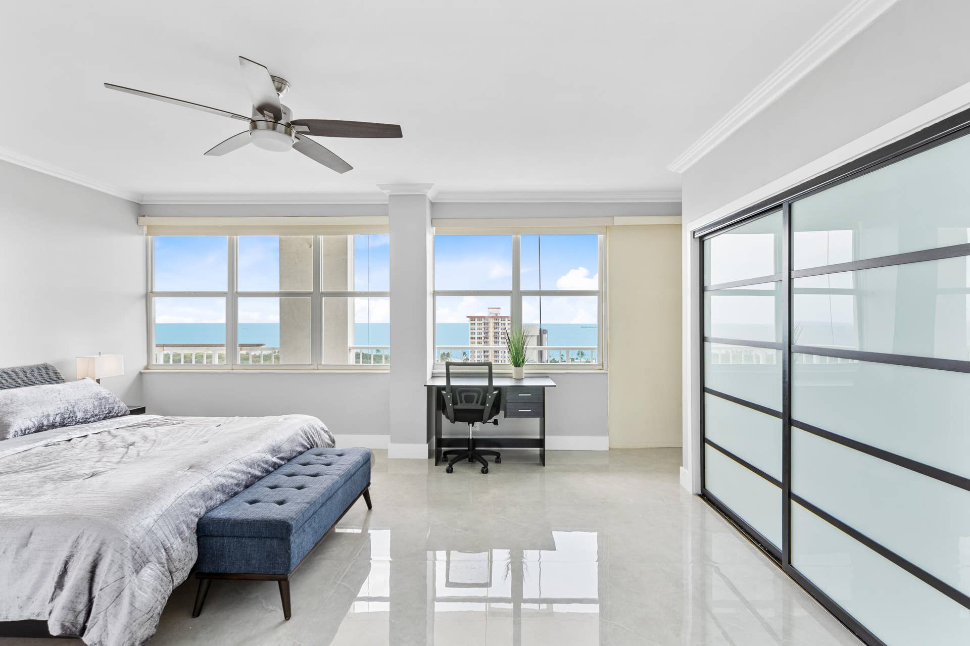 2800 E Sunrise Boulevard, #19d, Fort Lauderdale, Fort Lauderdale, FL 33304 Bedroom and Ocean view