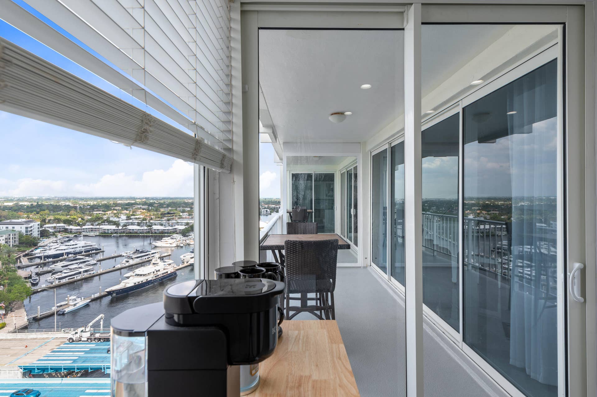 2800 E Sunrise Boulevard, #19d, Fort Lauderdale, Fort Lauderdale, FL 33304 Kitchen and Balcony view