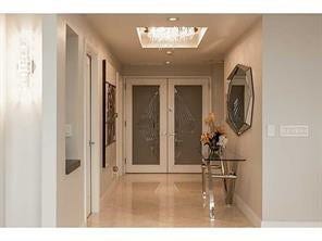 3100 N Ocean Boulevard, #1108, Fort Lauderdale, Fort Lauderdale, FL 33308 Glass, Double Door Entrance to a wide foyer ...