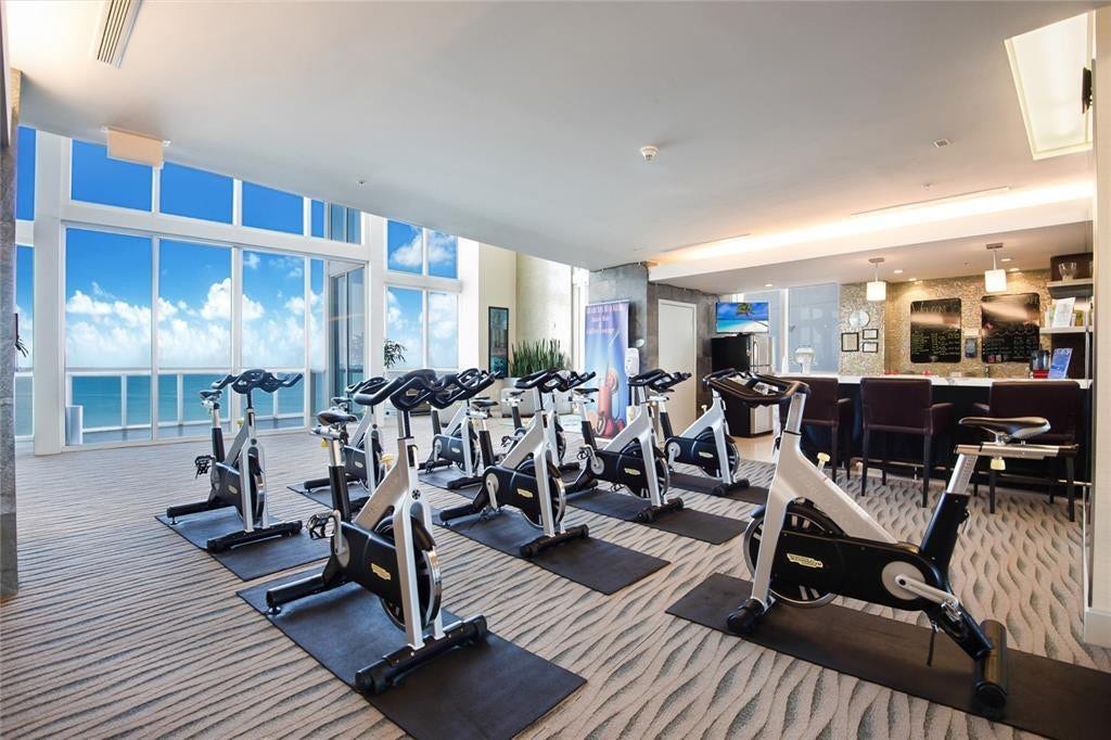 ocean view from gym