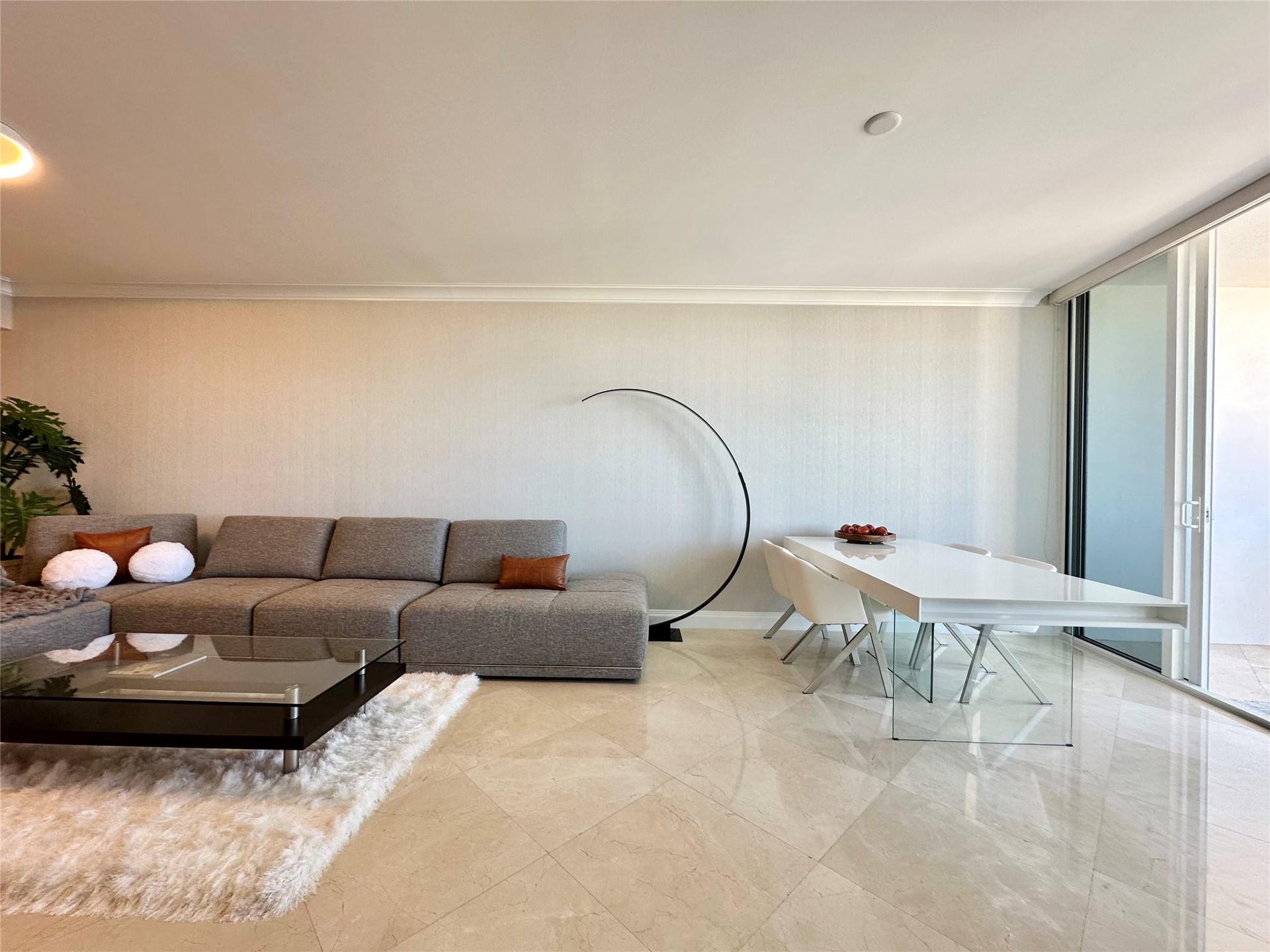 Living and dining from kitchen