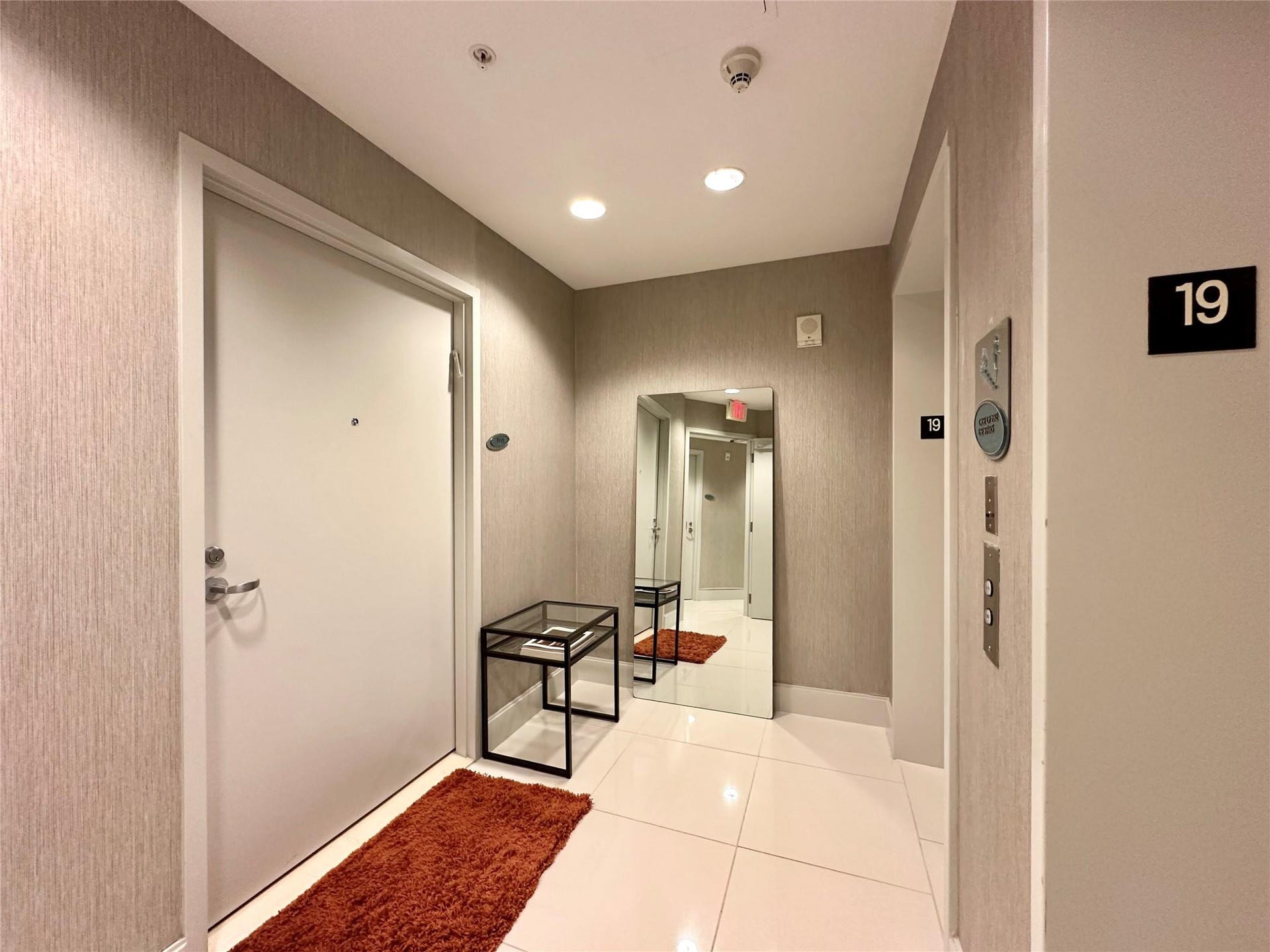 Entry from elevator