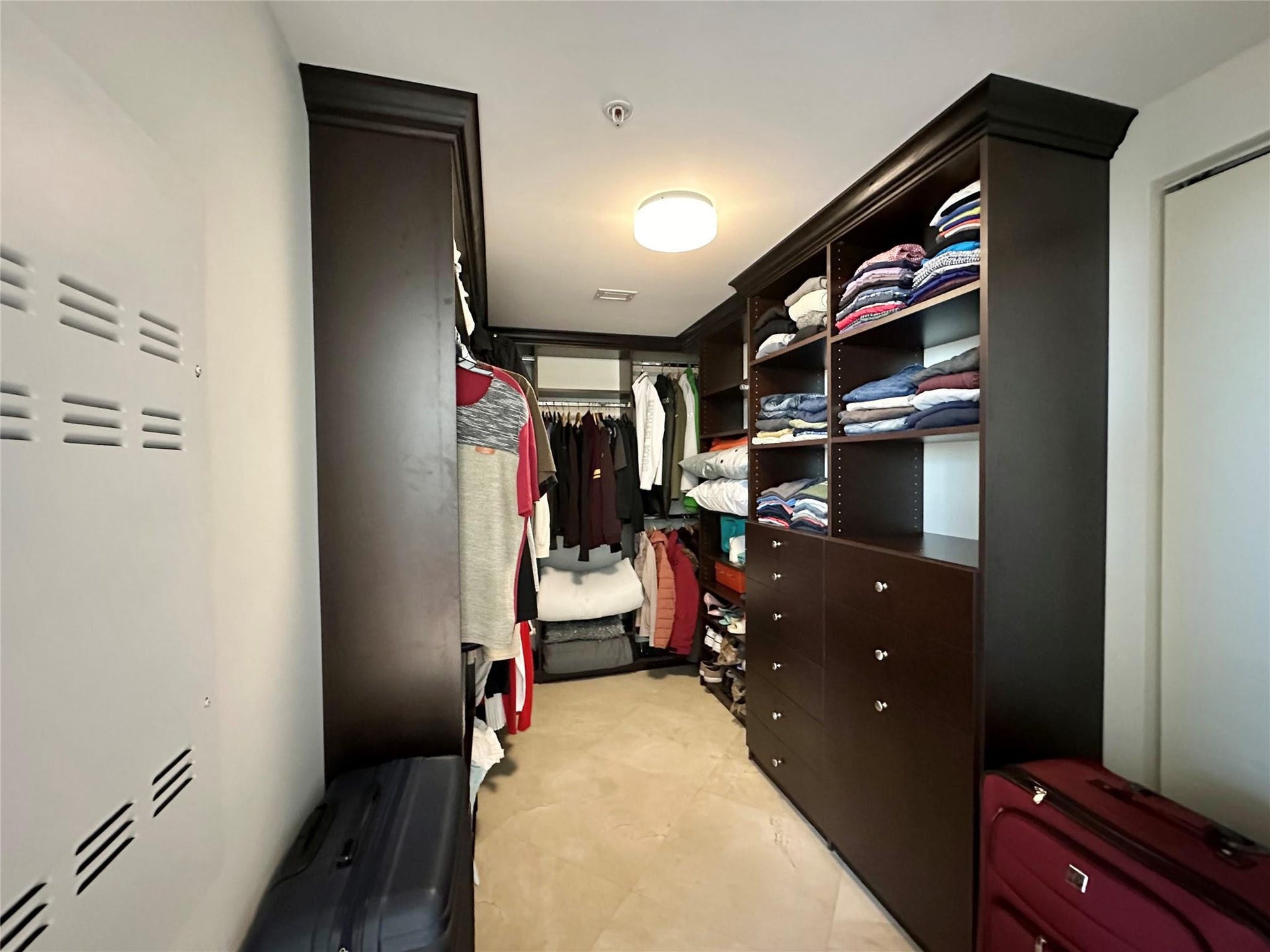 Master suite walk in closet