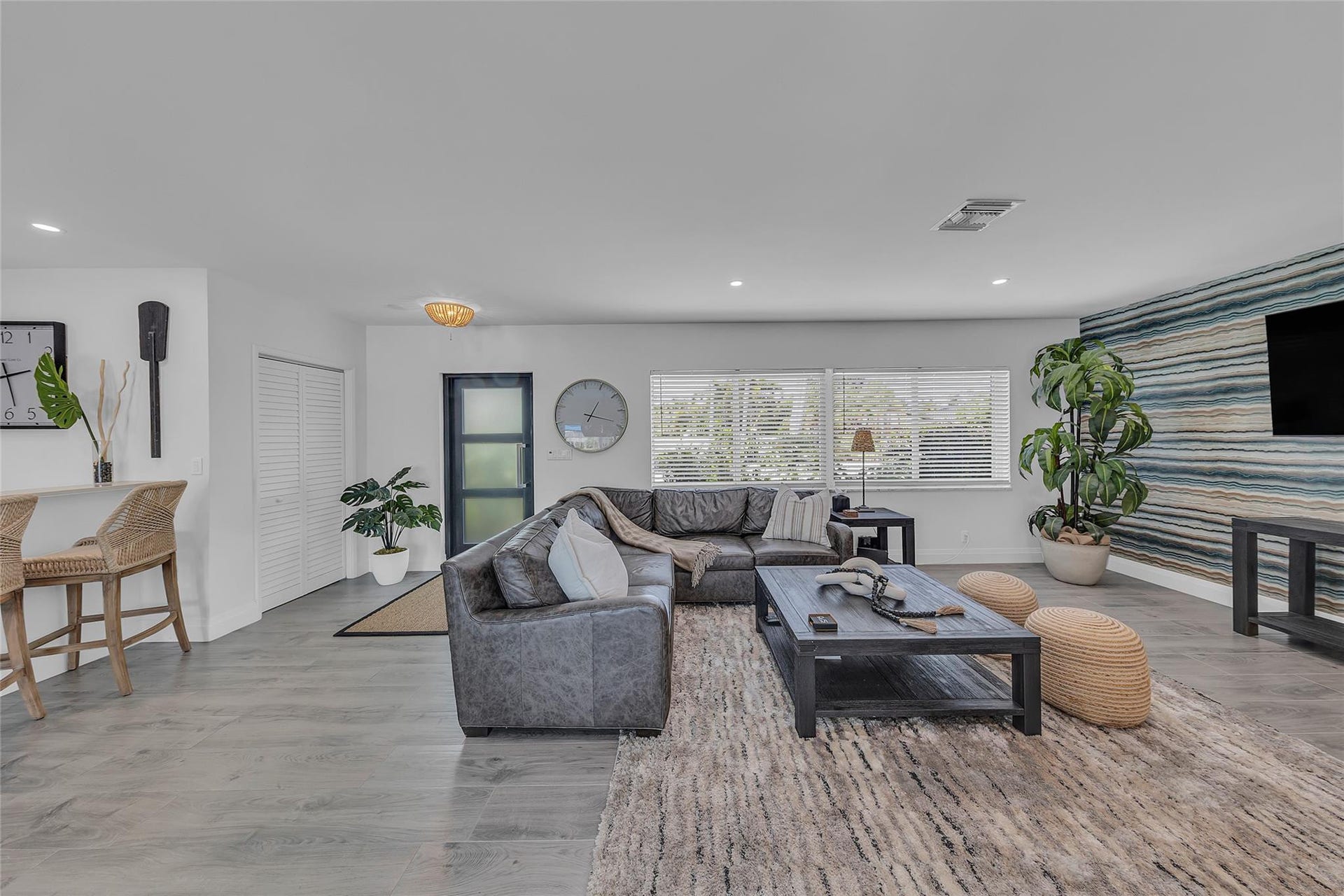 Entry and living area