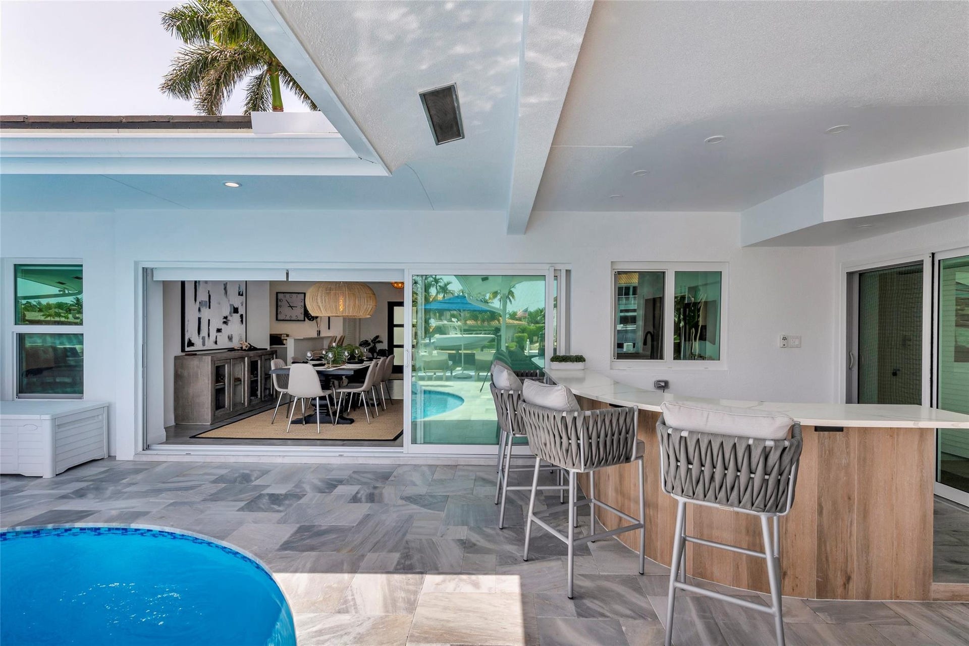 Pool and outdoor bar