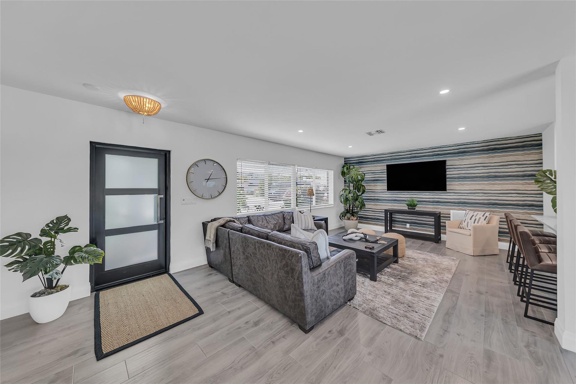 Entry and living room