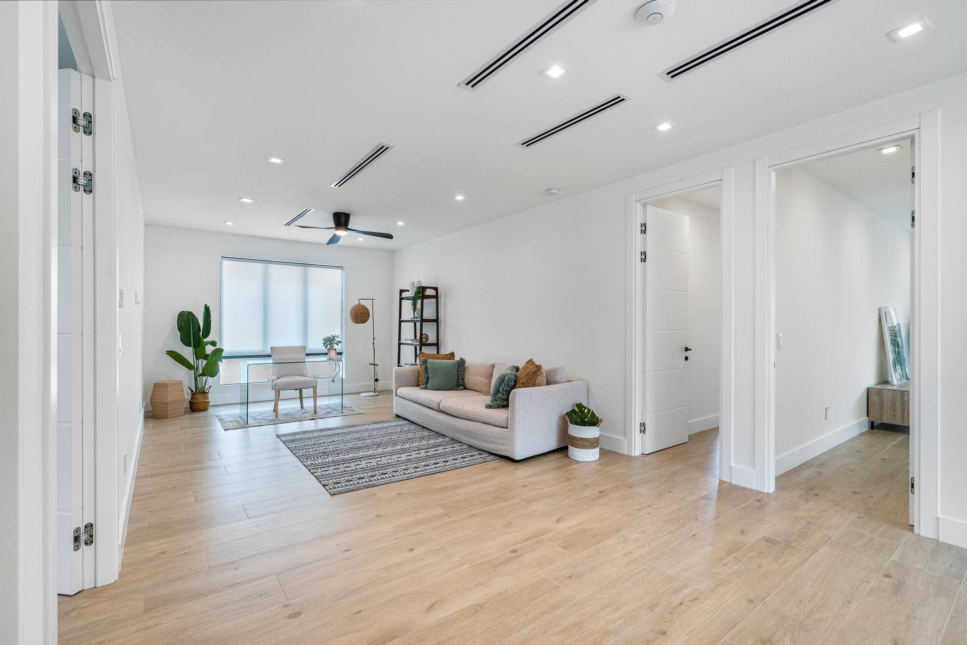 Elegant loft space offering seamless access to all second-floor bedrooms.