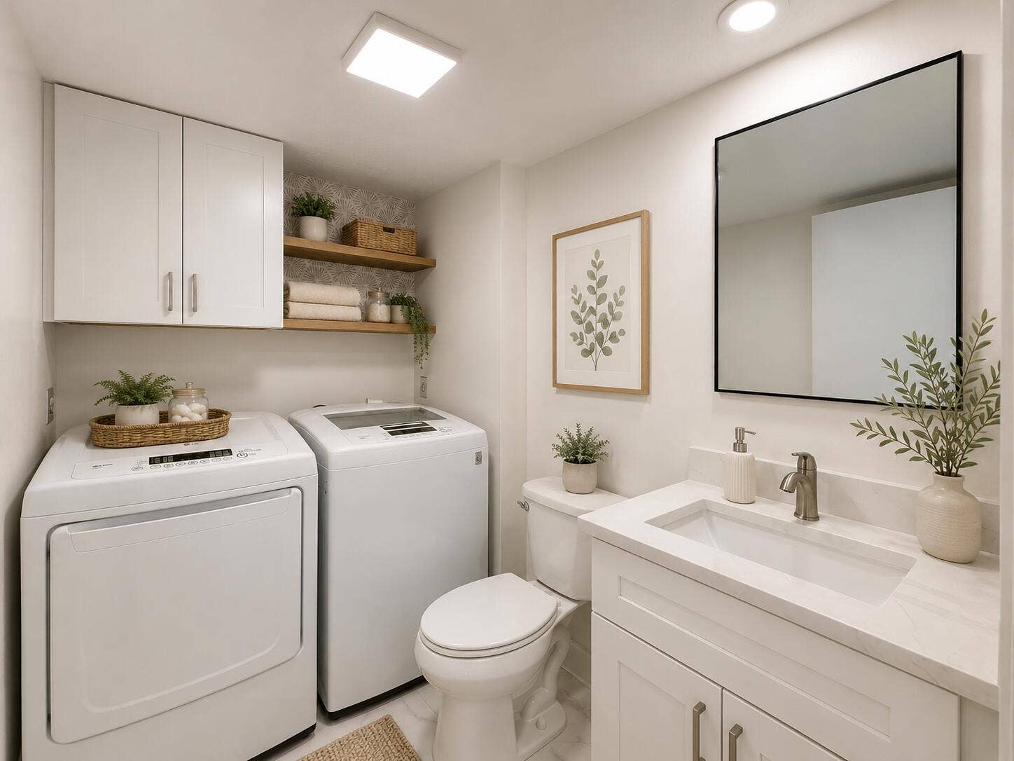 Half Bath Staged