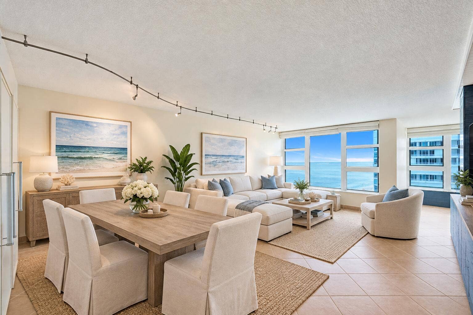 Virtually Staged Living Room