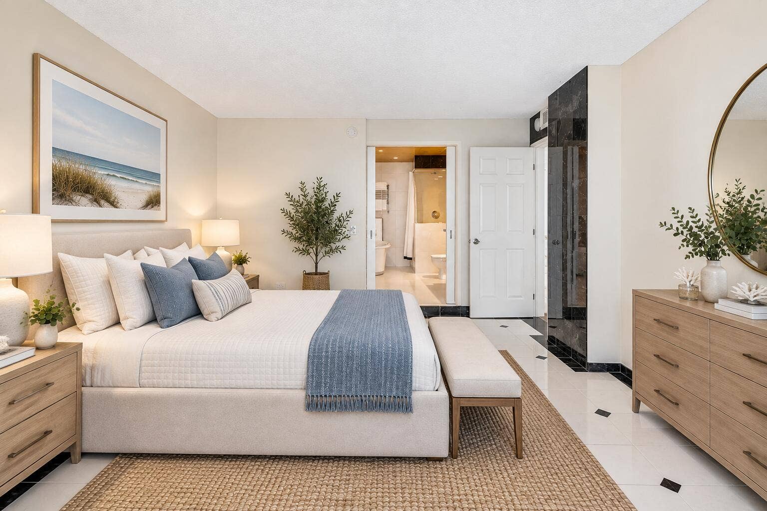 Virtually Staged Bedroom