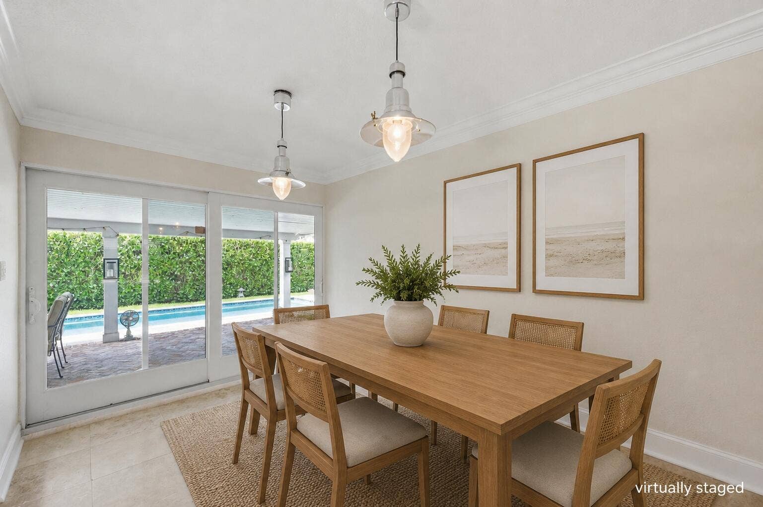 Dining Room Virtually Staged