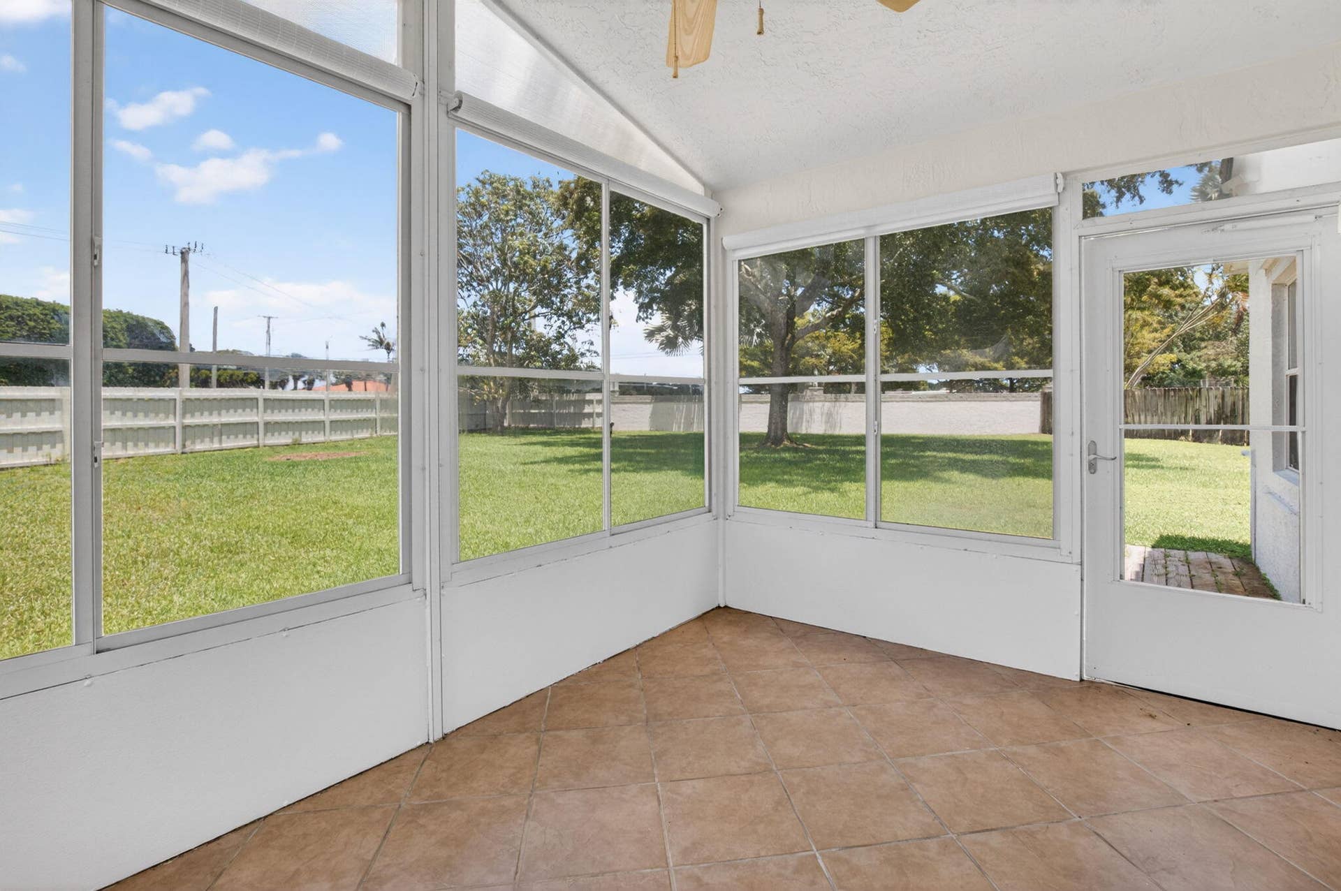 Enclosed patio