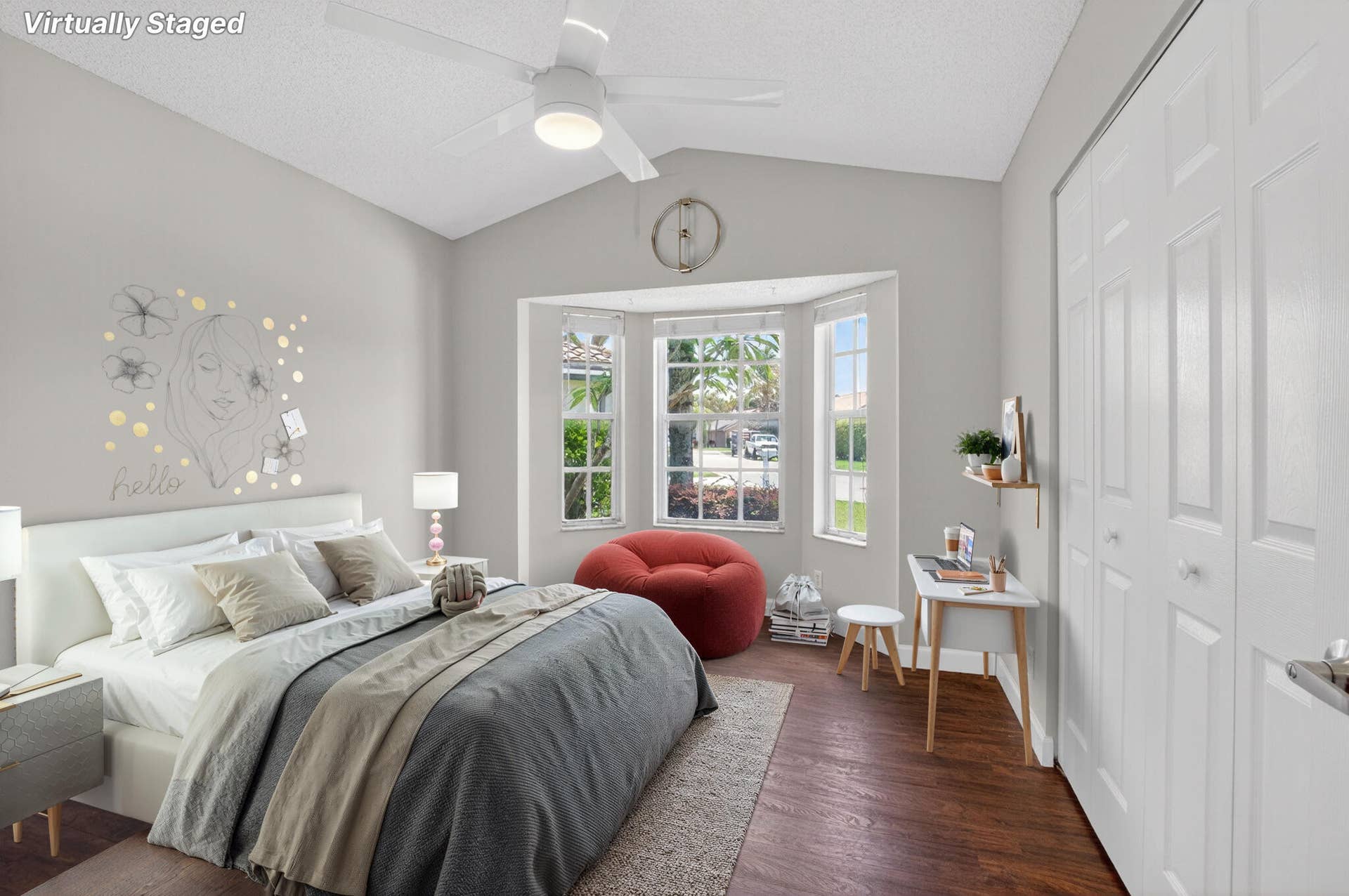 virtually staged/third bedroom