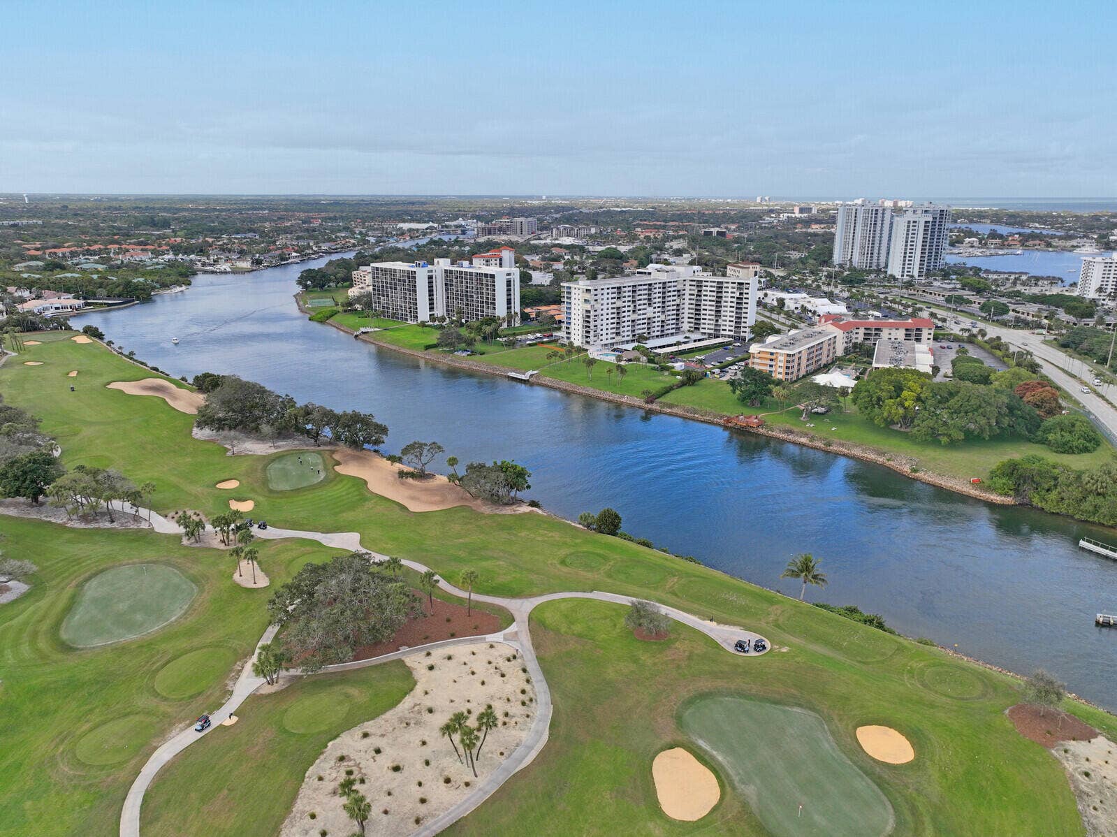 336 Golfview Road, #1115, North Palm Beach, FL 33408 Aerial from Golf course