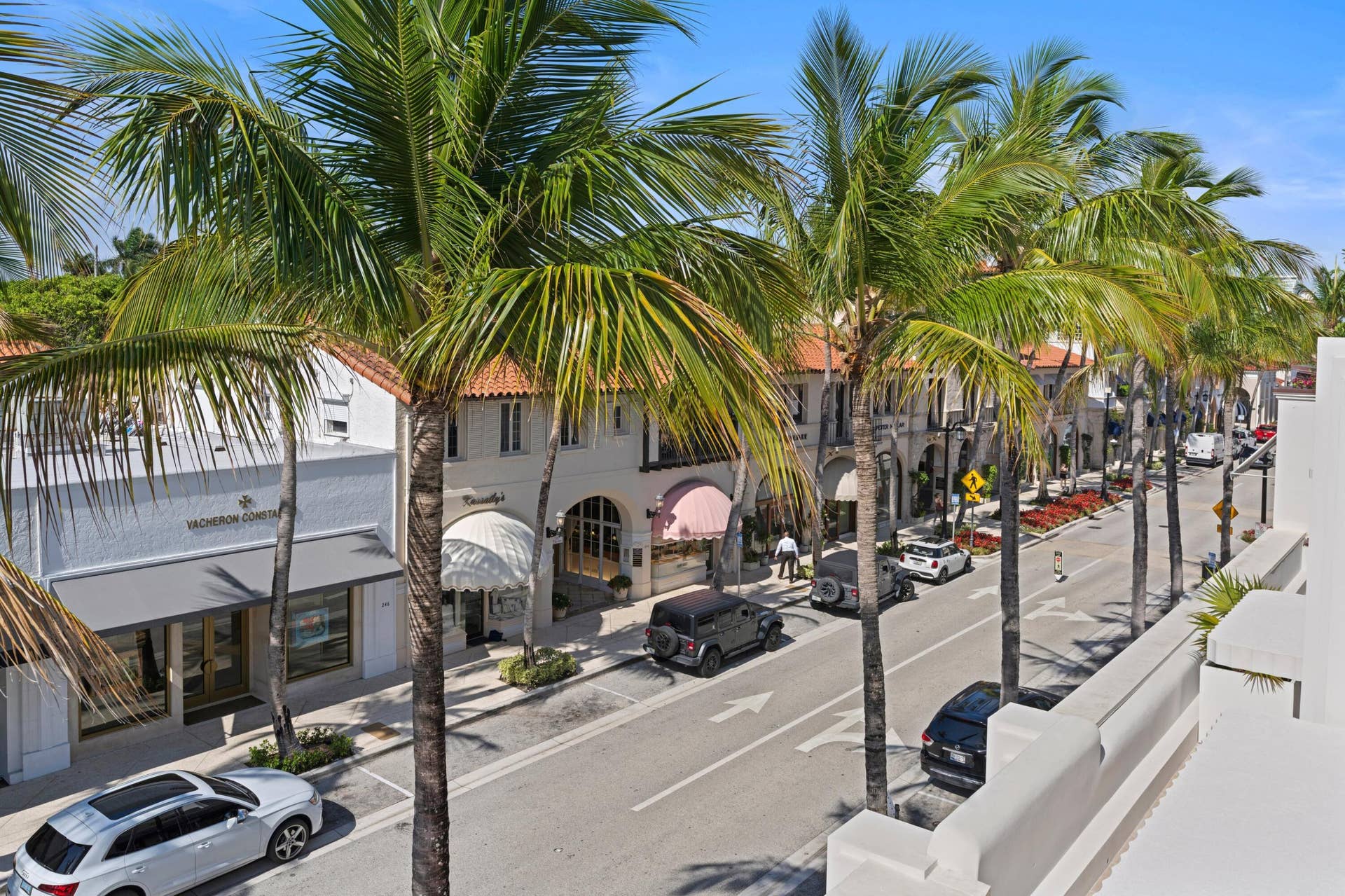 247 Worth Avenue, #Penthouse, Palm Beach, FL 33480 From North Side of Worth Avenue