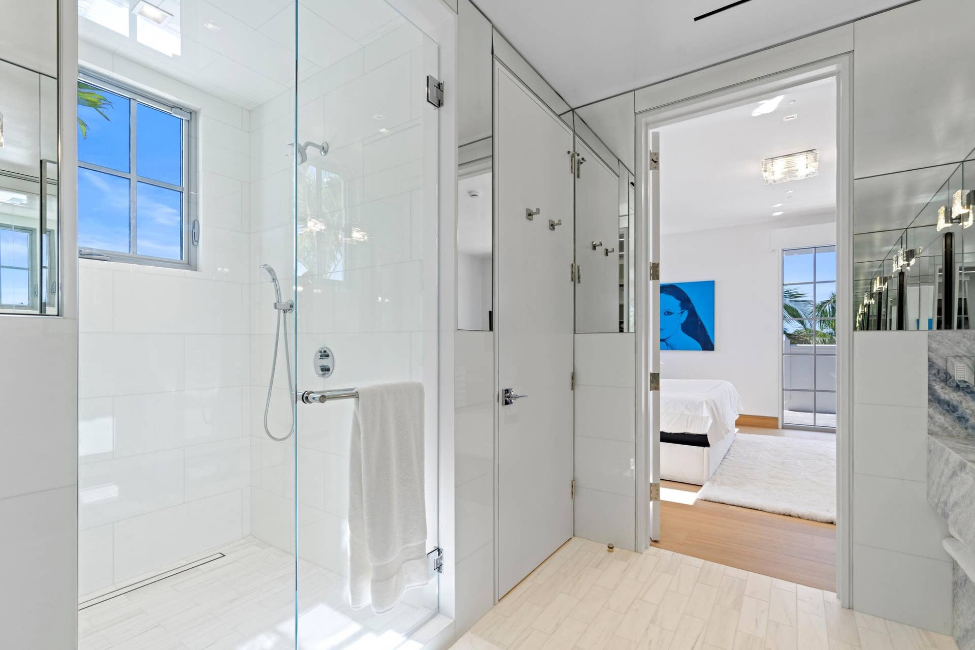 247 Worth Avenue, #Penthouse, Palm Beach, FL 33480 Bright Shower and Private Toilet Room