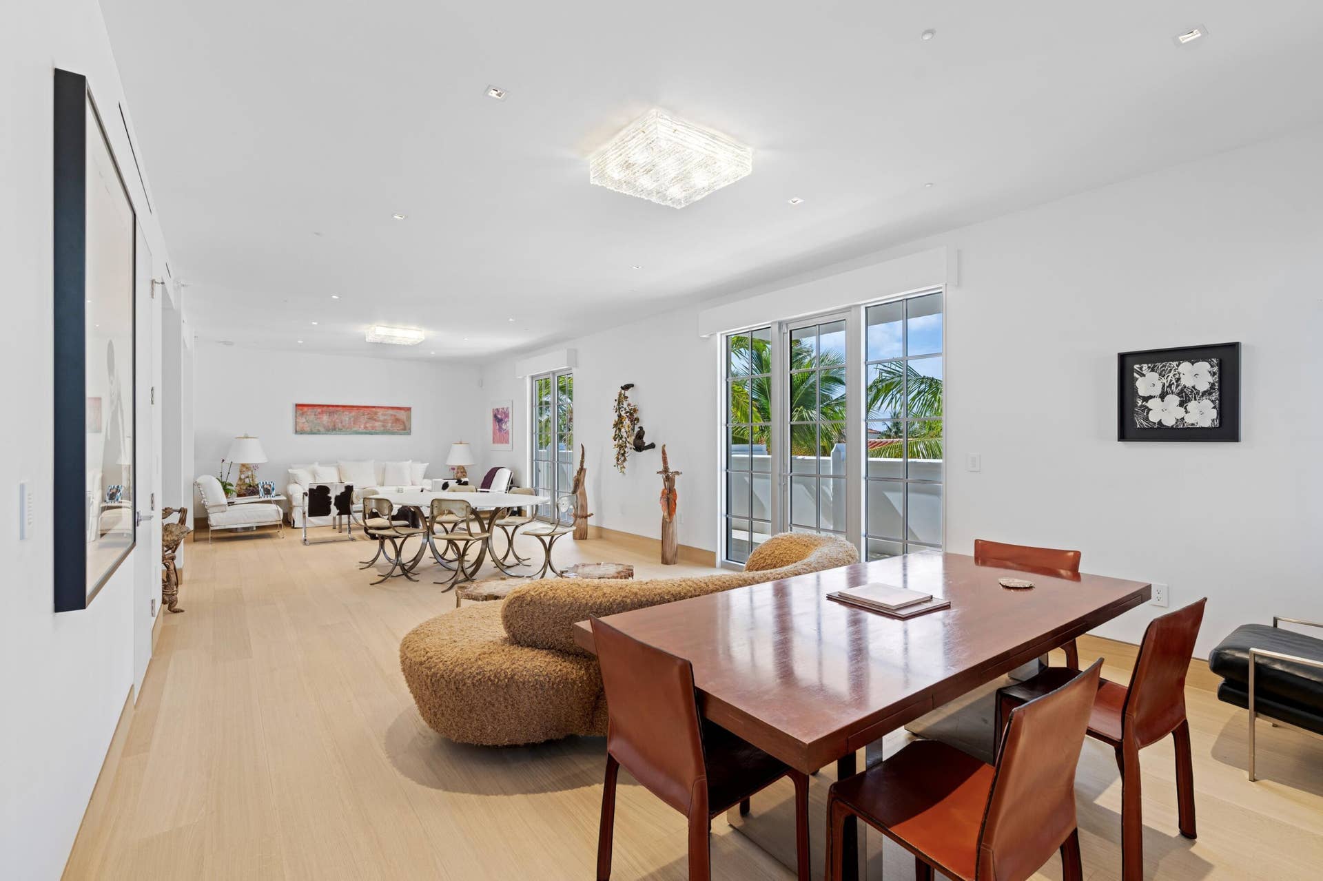 247 Worth Avenue, #Penthouse, Palm Beach, FL 33480 Living Area Open Floor