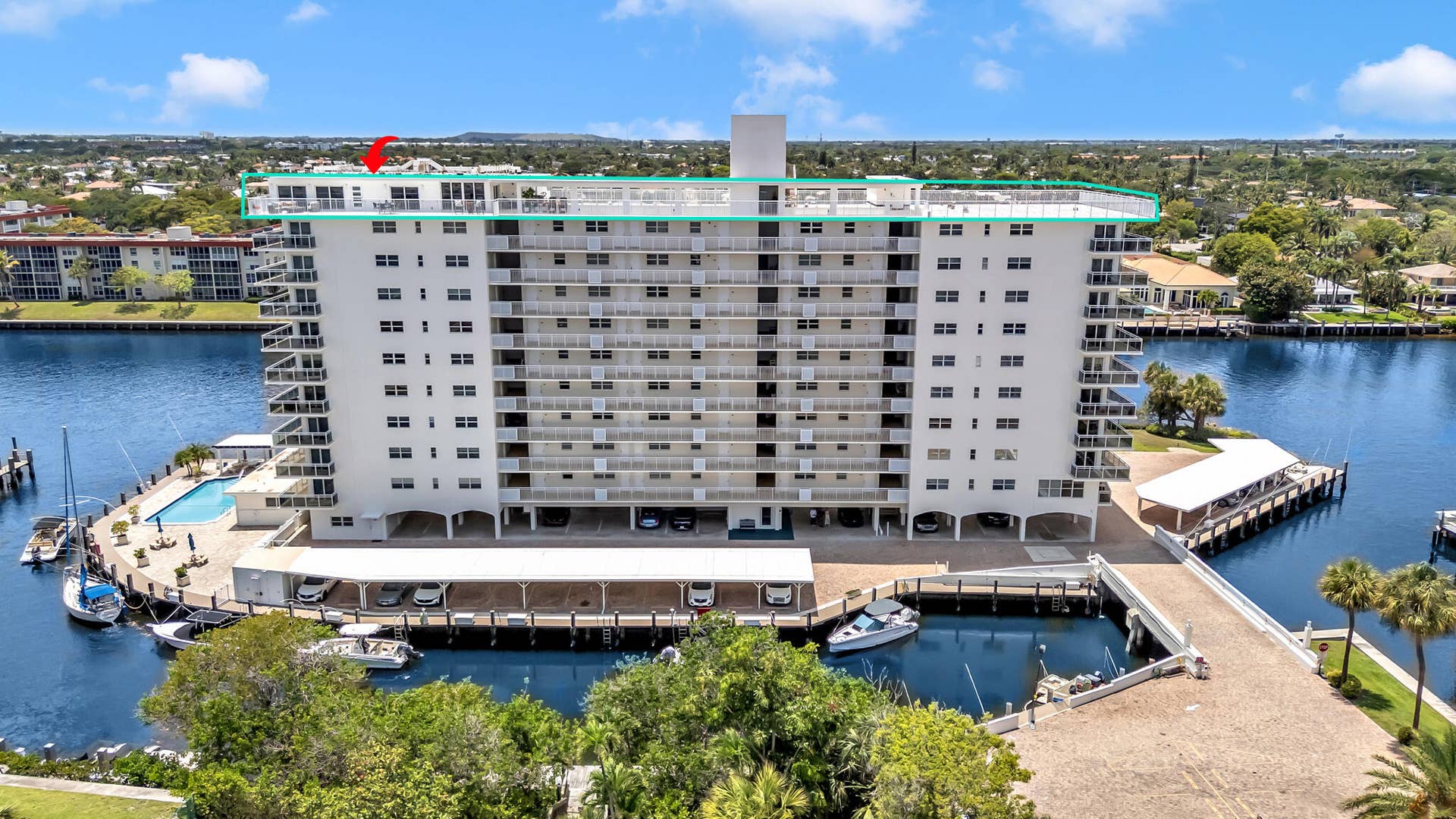 1160 Hillsboro Mile, #Ph, Hillsboro Beach, FL 33062 drone-1