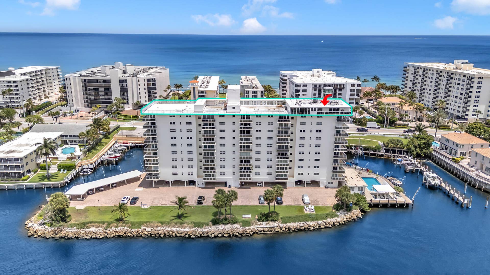 1160 Hillsboro Mile, #Ph, Hillsboro Beach, FL 33062 drone-7