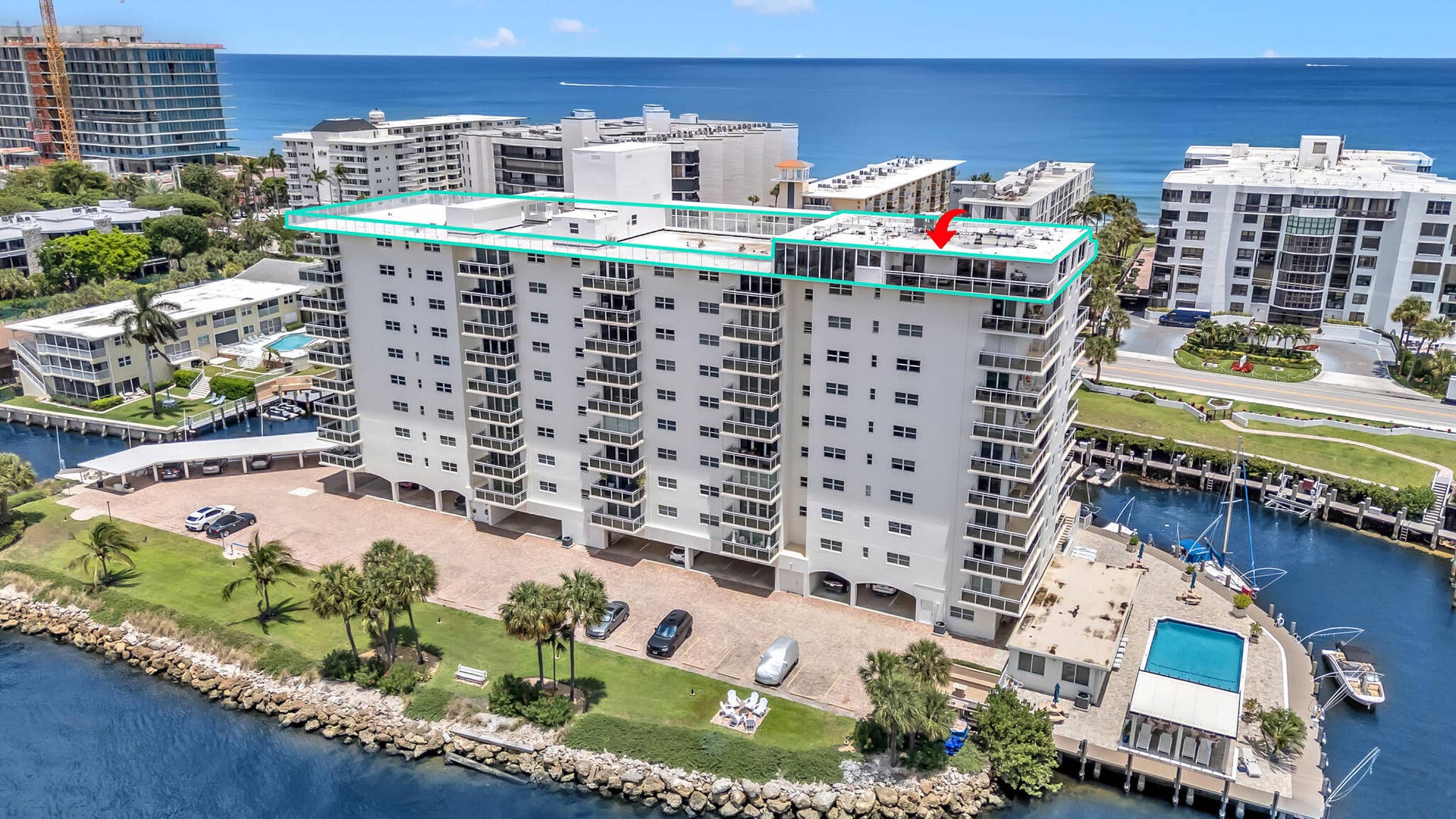 1160 Hillsboro Mile, #Ph, Hillsboro Beach, FL 33062 drone-8