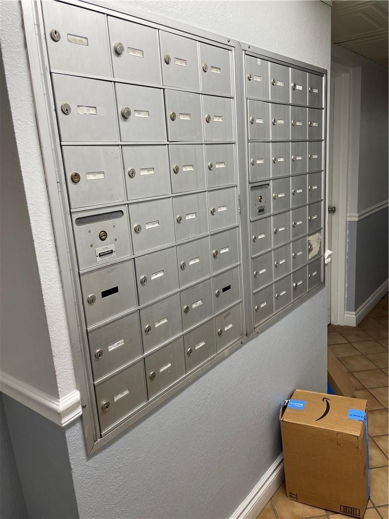 Secured Mailboxes in Lobby Area of Leisure Sands