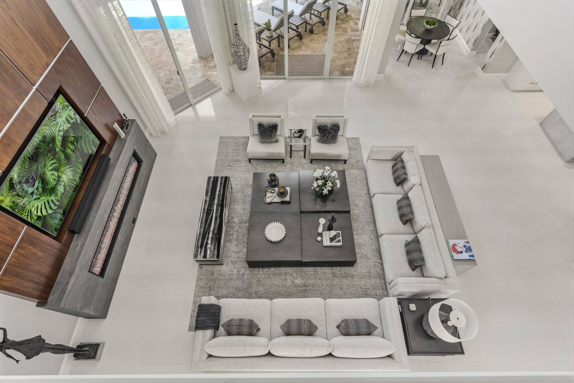 17661 Scarsdale Way, Boca Raton, FL 33496 living room from 2nd floor