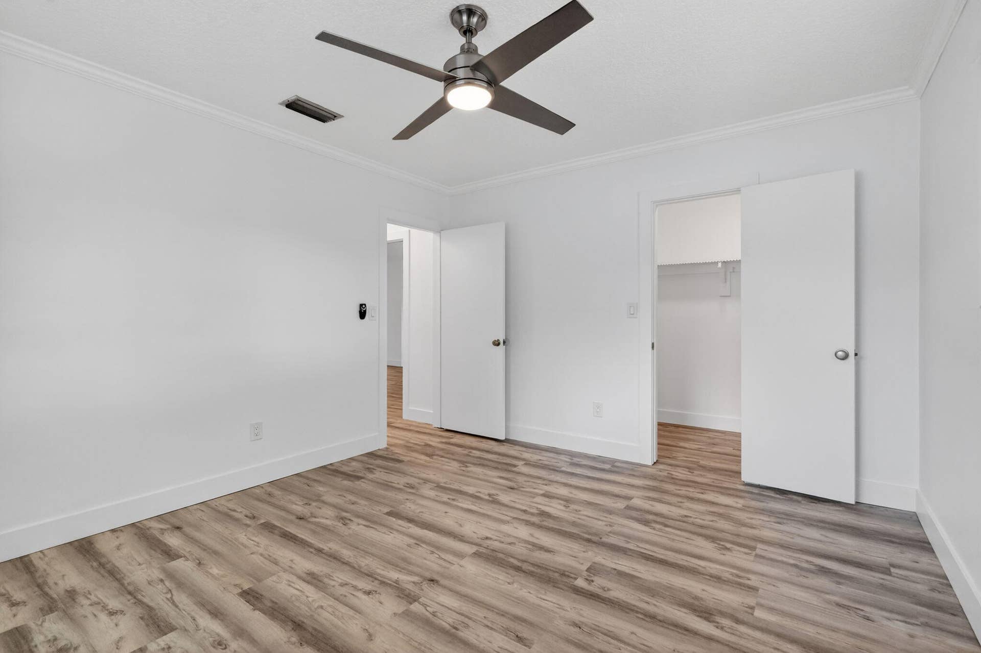 Bedroom 1 with walk in closet