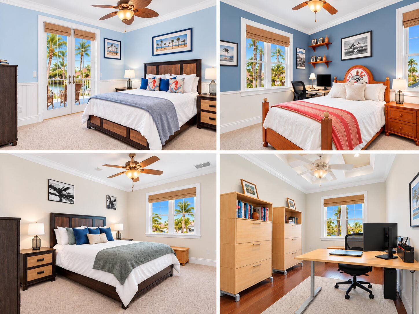 4431 NE 24th Avenue, Lighthouse Point, FL 33064 Virtually Staged Secondary Bedrooms