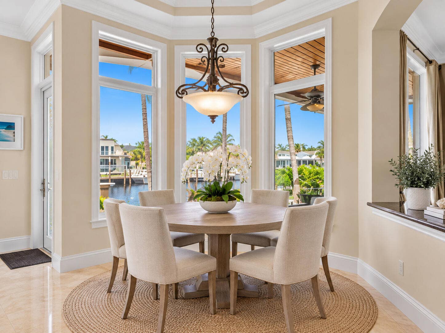 4431 NE 24th Avenue, Lighthouse Point, FL 33064 Virtually Staged Breakfast area