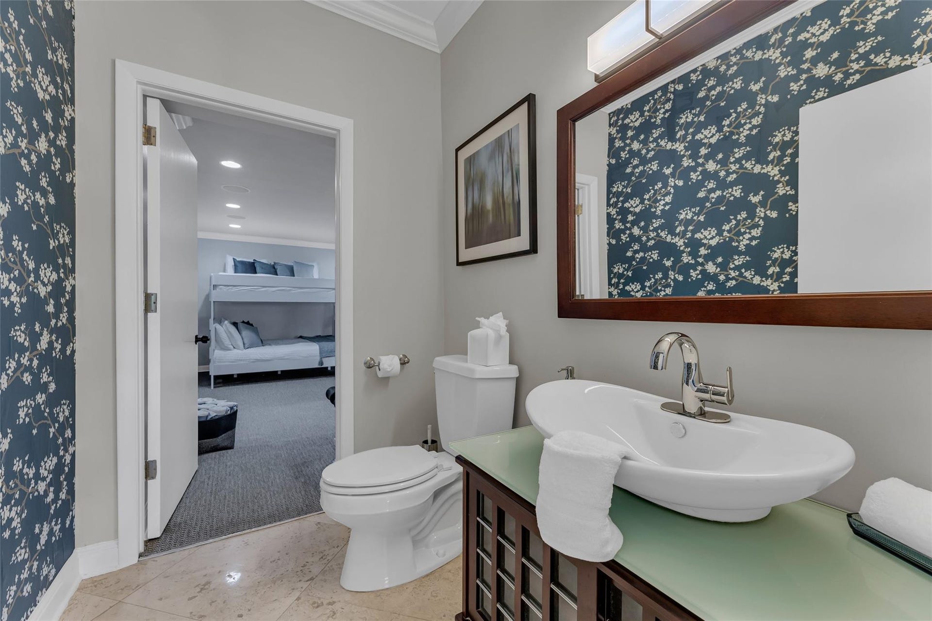 272 Imperial Lane, Lauderdale By The Sea, FL 33308 En Suite Half Bathroom / Bunk Bed Room