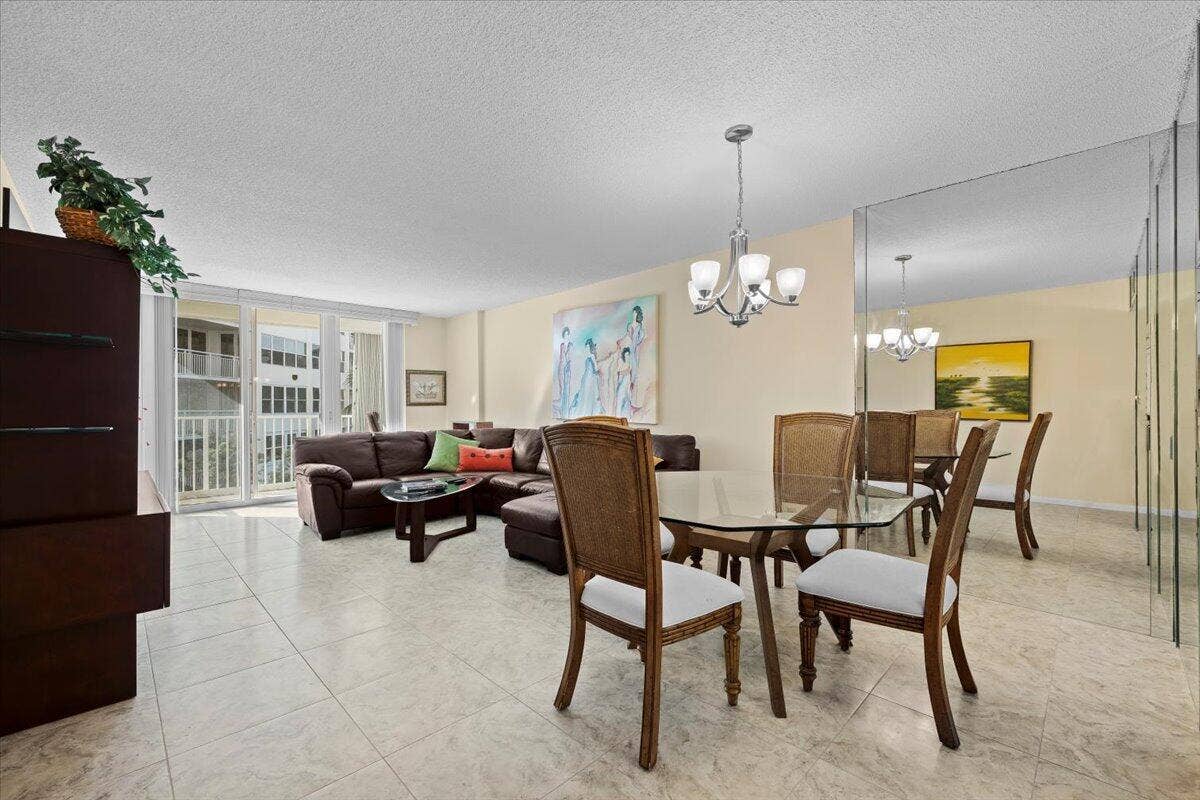 3540 S Ocean Boulevard, #309, South Palm Beach, FL 33480 Living/Dining 1