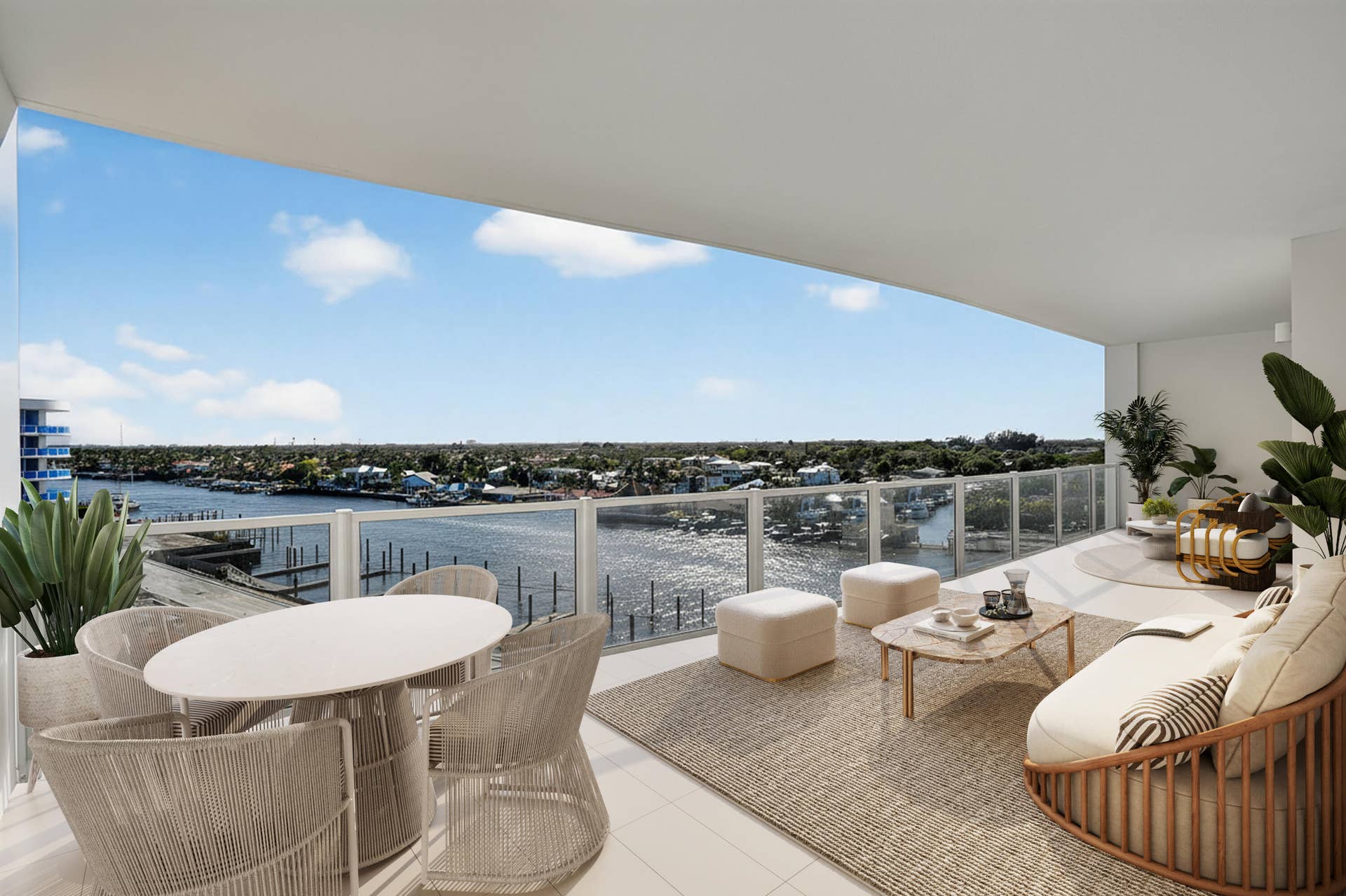 2200 Pga Boulevard, #515, Palm Beach Gardens, FL 33408 Virtually Staged Balcony