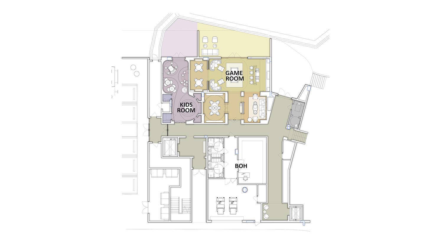 2200 Pga Boulevard, #515, Palm Beach Gardens, FL 33408 Lower Level Game Room and Kids Club